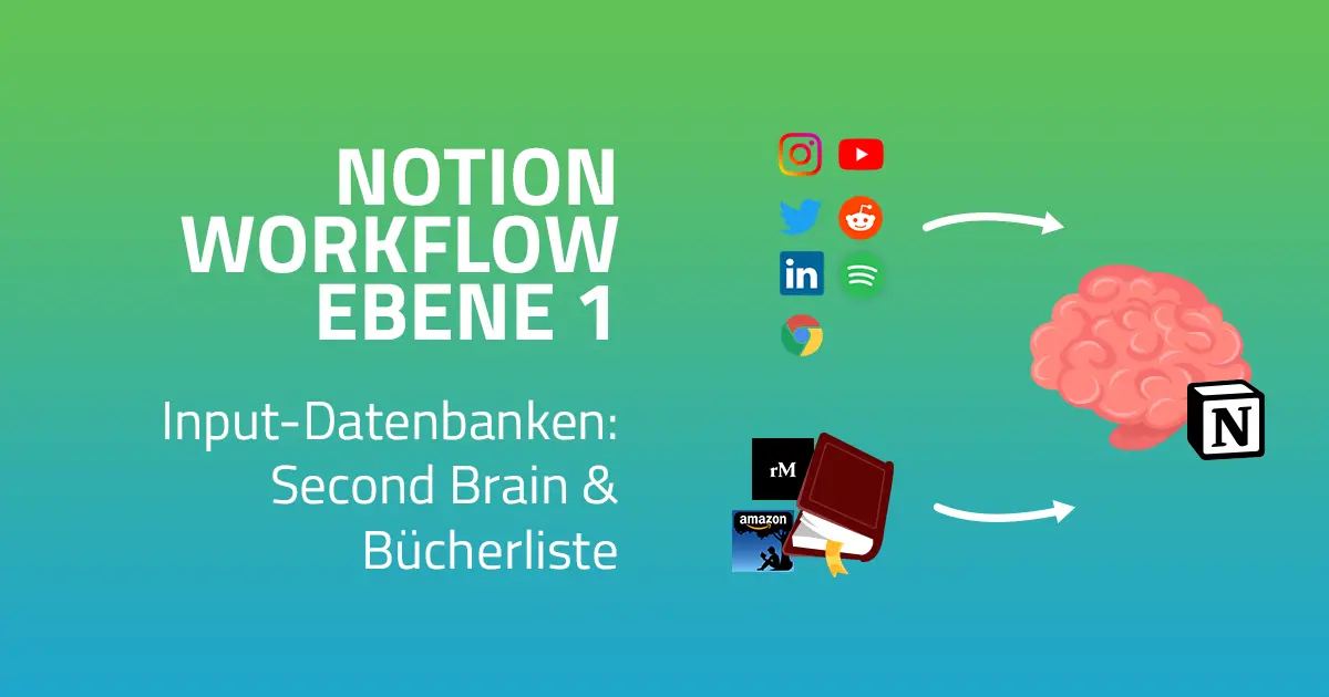 Notion: Ebene 1 - Input / Second Brain Ansatz (Datenbanken)